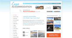 Desktop Screenshot of cape-accommodation.co.za
